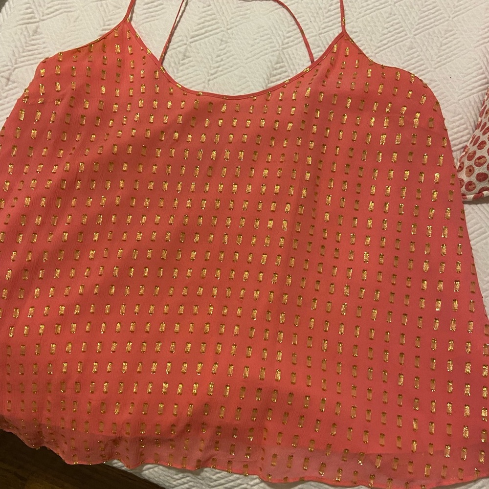 Lily Pulitzer tank, size L. gold detail